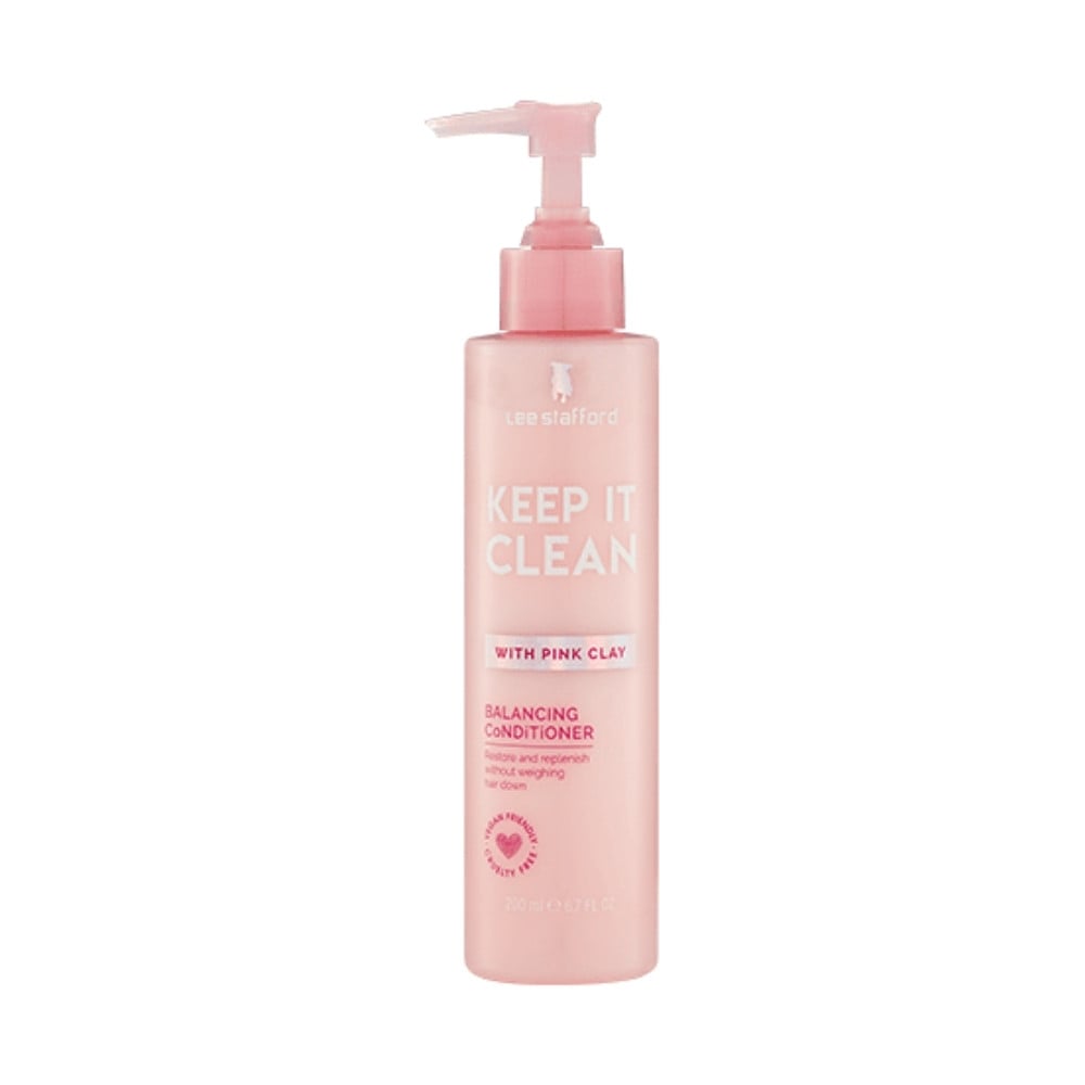 Lee Stafford Keep It Clean Balancing Conditioner with Pink Clay 